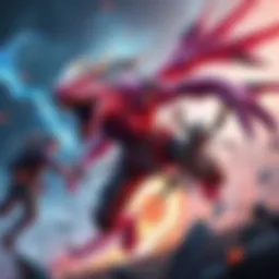 Players engaging in an intense fight against Amatsu in Monster Hunter Rise, showcasing their gear and skills.