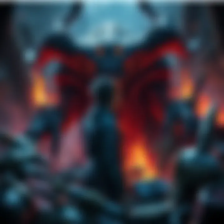 A player confronting their first Kuva Lich, looking determined while surrounded by stolen riches and captured items, contemplating the final fight.