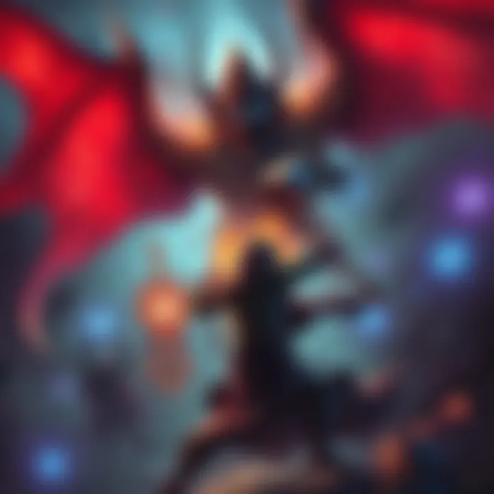 A player struggling against Rennala, a mystical boss in a game, with magical spells in the background.