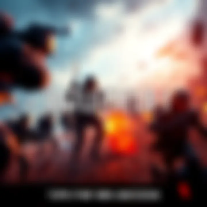 Battlefield 1 Gameplay Action-packed Battlefield 1 scene with soldiers battling on a map