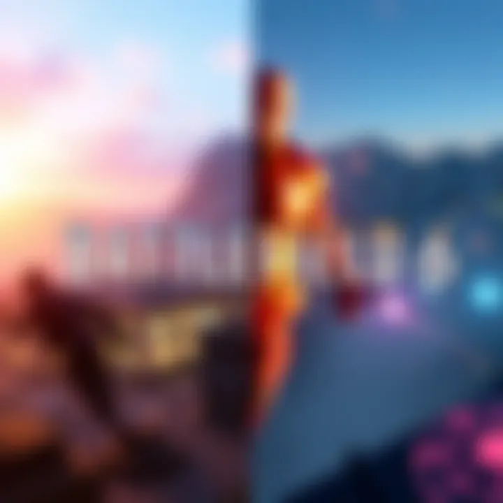 A side-by-side comparison of Battlefield 6 graphics showing blurriness and ghosting effects, with Battlefield 4 visuals in the background for reference.