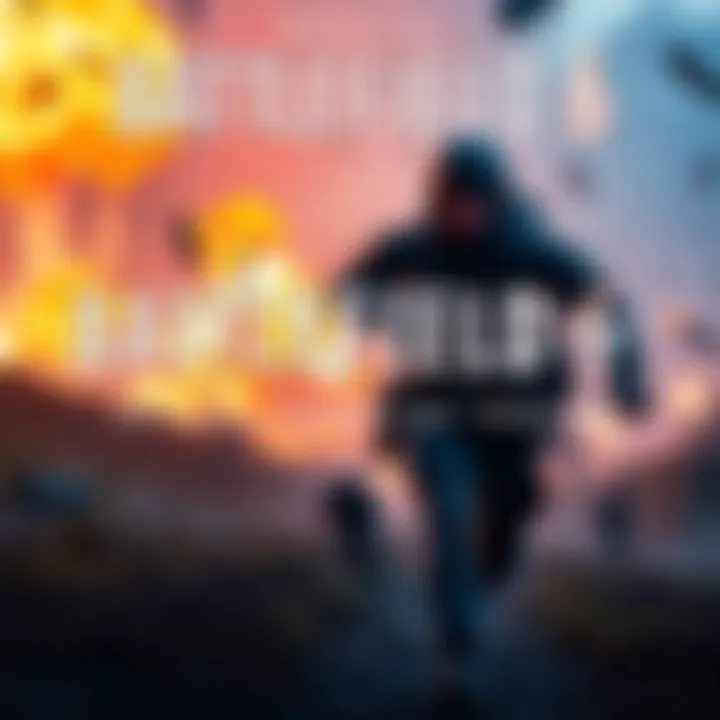 A soldier running through a battlefield with explosions in the background, showcasing intense action from the Battlefield 6 campaign trailer