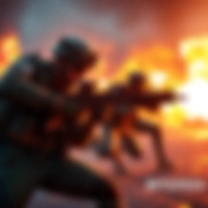 Soldiers engaged in a fierce battle in Battlefield 6, showcasing modern warfare tactics
