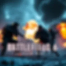 Action-packed scene from Battlefield 6 Season 1 trailer showing soldiers in combat with explosions and intense graphics.