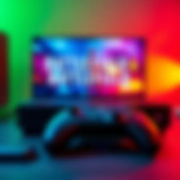 An Xbox console displaying Battlefield 6 beta screen, showcasing vibrant game graphics with a controller beside it.
