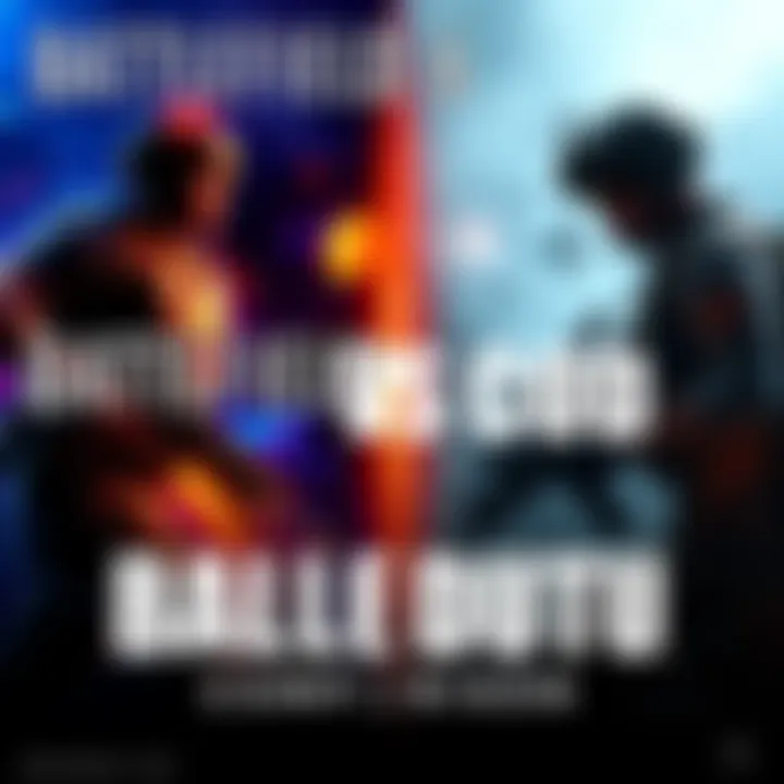 A side-by-side view of Battlefield 6 and Call of Duty gameplay featuring intense action scenes and military environments