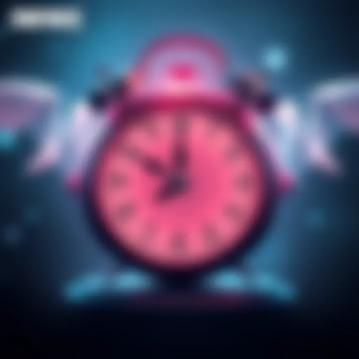 Graphic showing a new battlepass release with a clock indicating limited time remaining, reflecting player stress