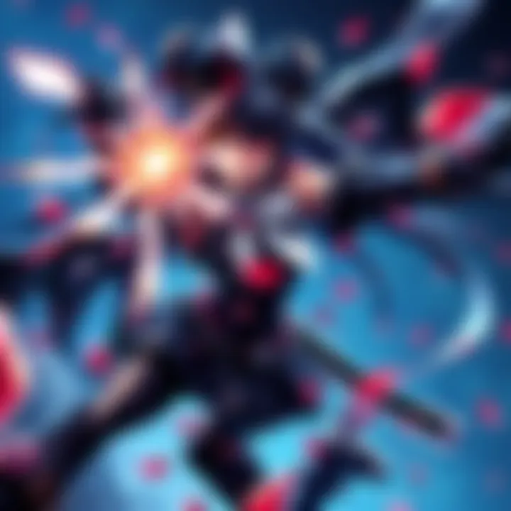 Bayonetta in action Bayonetta showcasing her combat skills with dramatic poses and magical effects