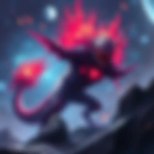 Bazelgeuse Artwork Stunning artwork of Bazelgeuse commissioned by a fan, showcasing the creature with vibrant colors and dynamic pose.