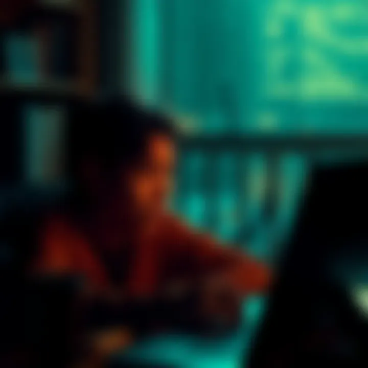 A person frustrated with a laptop, trying to find WiFi workarounds on Bazzite Linux while dealing with parental controls.