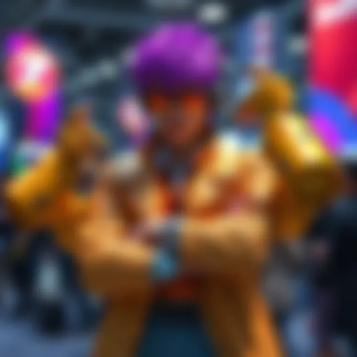 Bbno$ dressed as Doc Oc with distinctive mechanical arms at Anime Expo