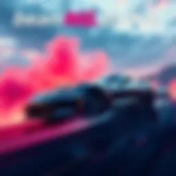 Cover art showing a dynamic car scene from BeamNG.drive, showcasing realistic driving action and environments