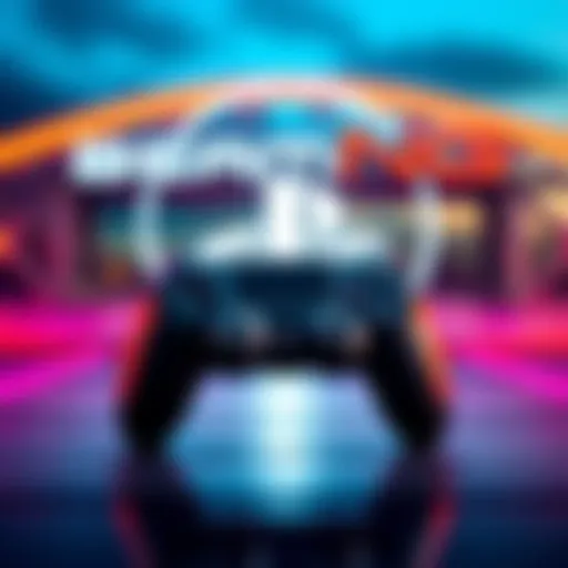 The BeamNG game logo displayed alongside a PlayStation controller, symbolizing its absence from the PS Store