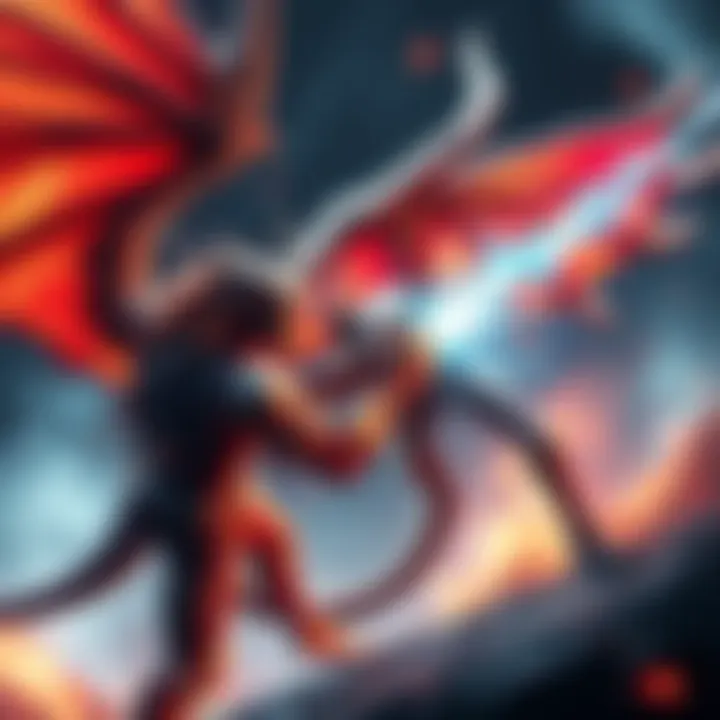 Beastmaster dealing damage to Wyvern during its ultimate ability