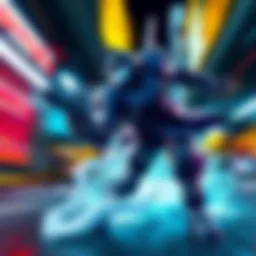 Beastmode in Action Beastmode executing an impressive Psycho Pass move during gameplay, with vibrant colors and dynamic motion in the background.