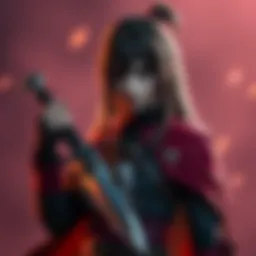 A cosplay of Bela Dimitrescu holding a dagger instead of a hook, showcasing a unique twist on the character.