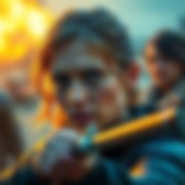 Bella Ramsey portrays Ellie with determination and strength in a dramatic scene