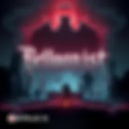 The new Belmont Crest graphic showcasing characters and features from the Castlevania game.