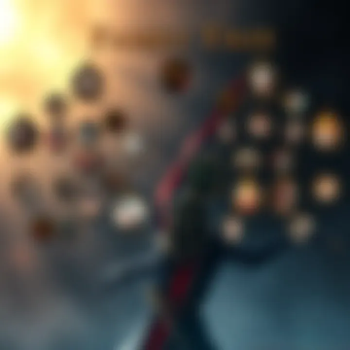 Illustration showing the Belmont family tree with Simon and Soleil connected, depicting their legacy and relationships in Castlevania lore.