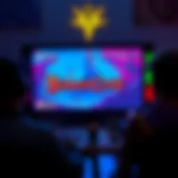 A player enjoying the Belmont's Curse game on a Saturday, with vibrant graphics on screen