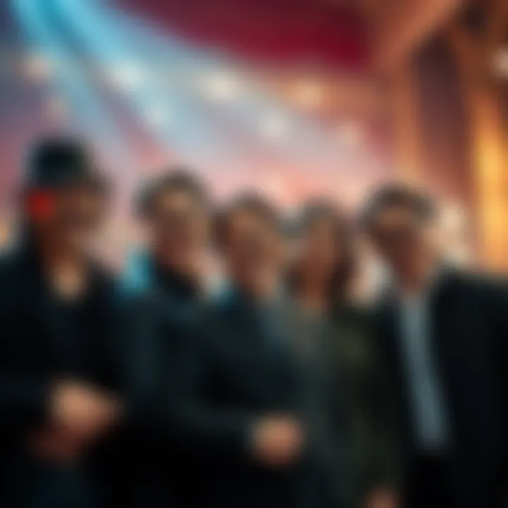 A group photo of the cast of Belmont's Revenge, featuring Junki Sakuraba and other actors, smiling in a theatrical setting.