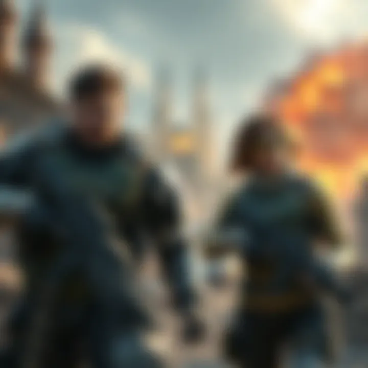 Ben and Janet explore a battle scene in Gears Of War, showcasing their friendship and teamwork during an intense mission.