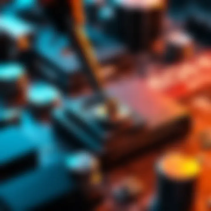 A close-up view of a bent pin on an AM5 motherboard being examined with a tool for fixing.
