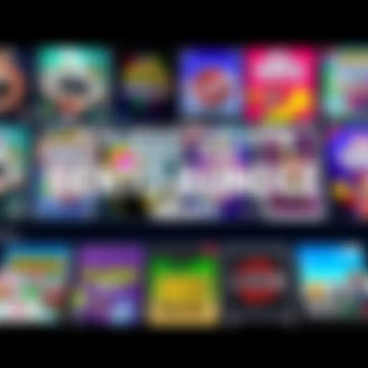 A visual of various game titles available in the Bento Bundle, showcasing a selection of vibrant game covers and colorful graphics.