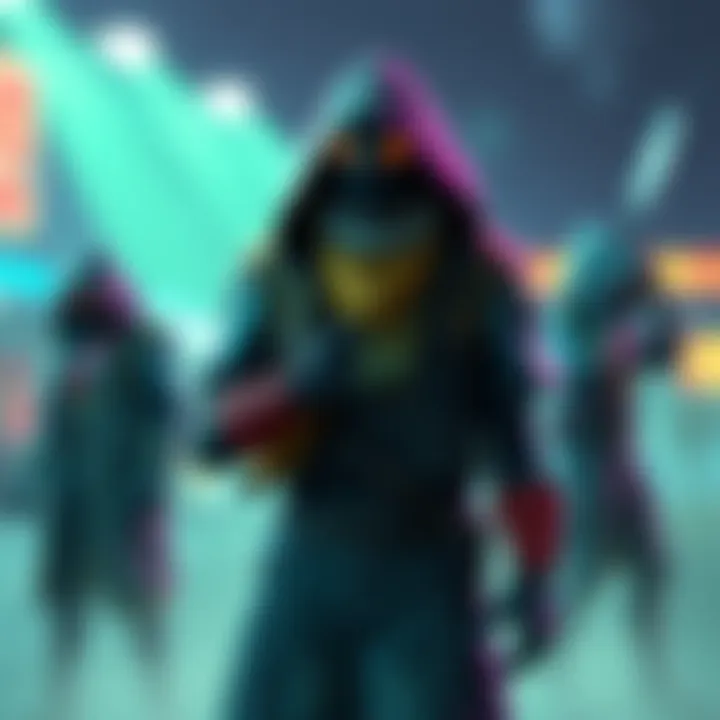 A character from BHVR stands disappointed without a badge compared to others who have badges. Fans discuss fairness in item distribution.