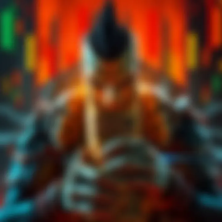 A character from Doom the Dark Ages holding the Berserker Trophy with a confused expression, surrounded by glitch effects indicating frustration.