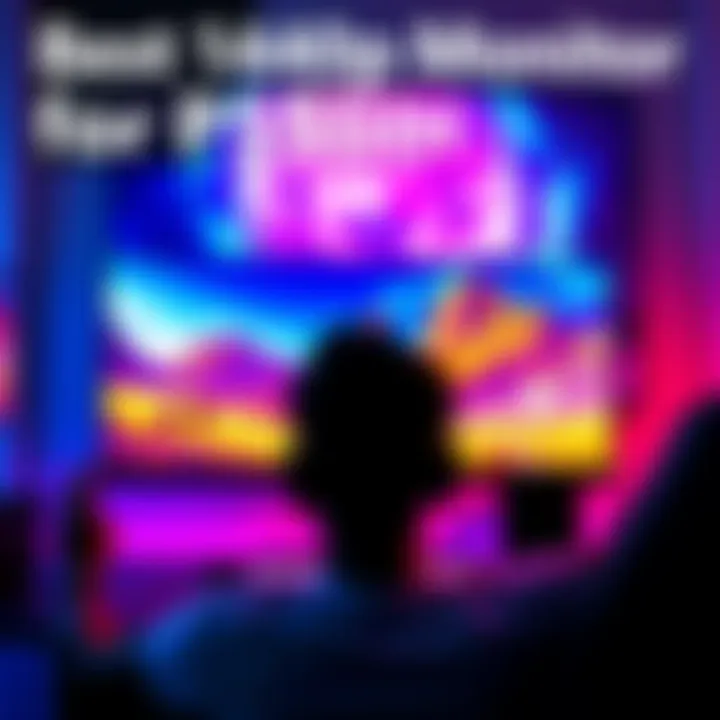 Best 1440p Monitor for PS5 Slim A gamer setting up a PS5 Slim with a high-quality 1440p monitor, showcasing vibrant graphics and a sleek design.