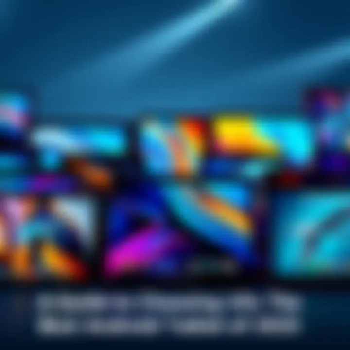 Best Android Tablets 2025 A selection of various Android tablets displayed together, showcasing modern designs and features.