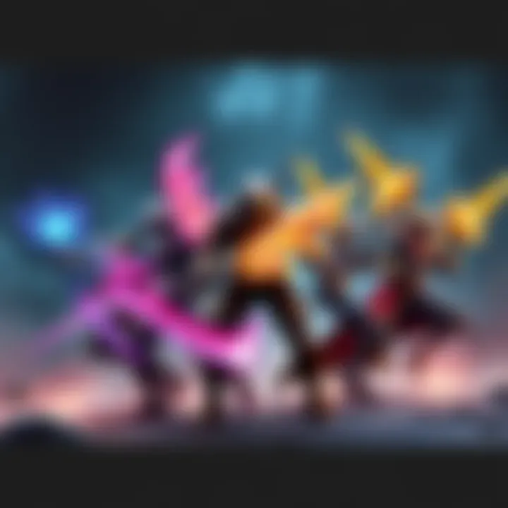 Top Warframe Choices for Incarnon Weapons A dynamic scene showcasing various Warframe characters ready for battle with their Incarnon weapons, displaying vibrant abilities and energy effects.