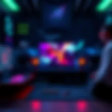 Selection of gaming GPUs priced between €400 and €550, showcased in a modern gaming setup.