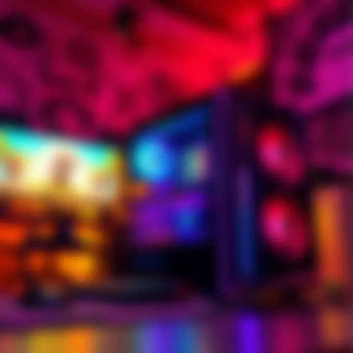 A gaming PC setup with high-performance specifications, focused on Fortnite gaming and streaming