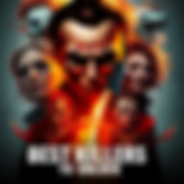 A collage of characters Leatherface, Nemesis, and other killers from the game, showcasing their unique features and designs