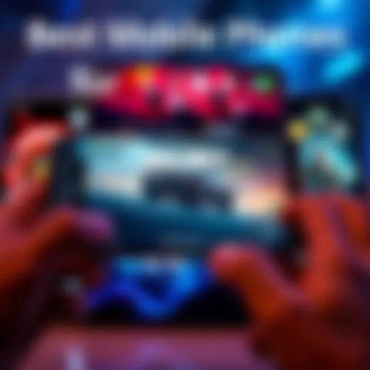 A selection of top mobile phones showcasing their screens while playing Call of Duty: Mobile at high settings