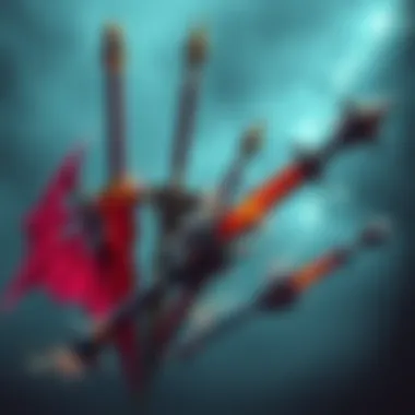 A selection of powerful weapons optimal for strength, dexterity, and faith hybrid builds in a fantasy setting.