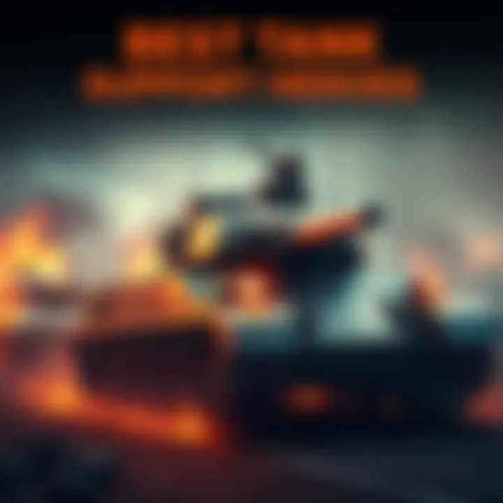 Best Tank Support Heroes Junker Queen and other tank heroes in combat, showcasing their support roles in the game.