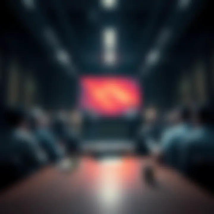 Members of the One BGS union at Bethesda Games Studios gather for a meeting to discuss upcoming layoffs and job security