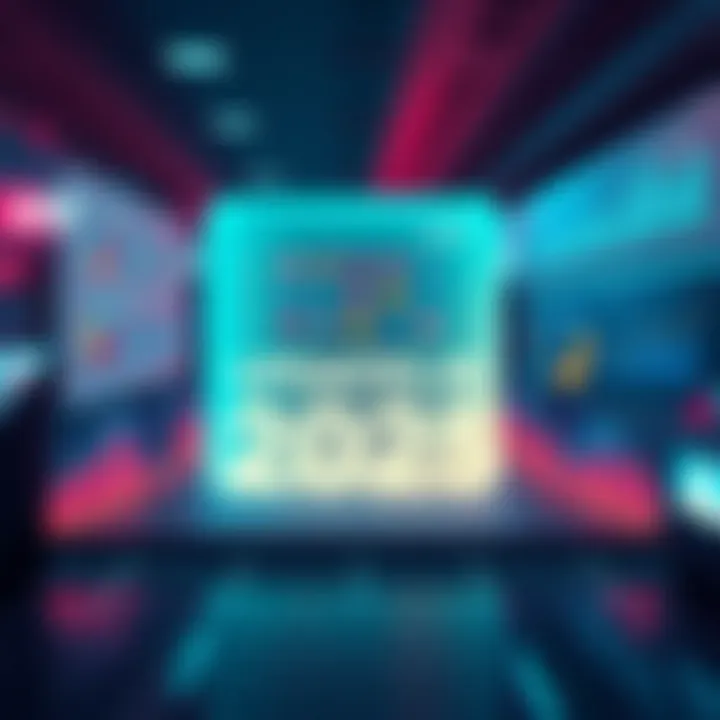 A visually engaging graphic representing the latest news and trends in the BHVR community for 2025, featuring charts and community engagement symbols.