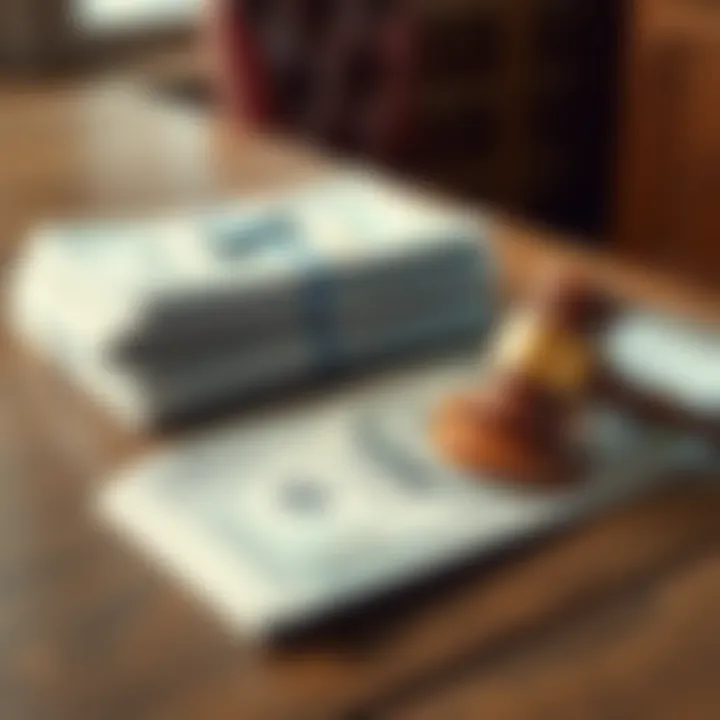 A stack of legislative bills and a gavel on a wooden table, symbolizing key political legislation