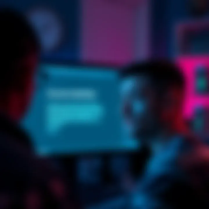 A person looking confused at a computer screen showing a Bing account restriction message