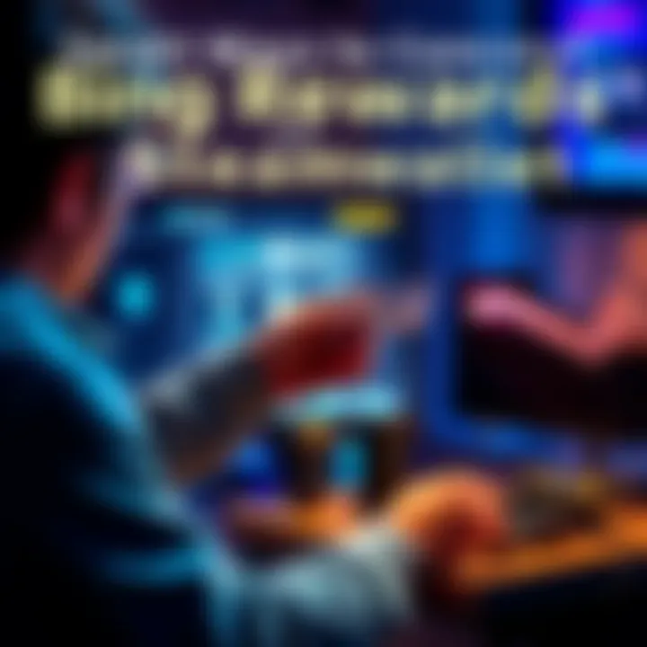 A person exchanging Bing Rewards points for Steam wallet funds with a computer and game console in the background.
