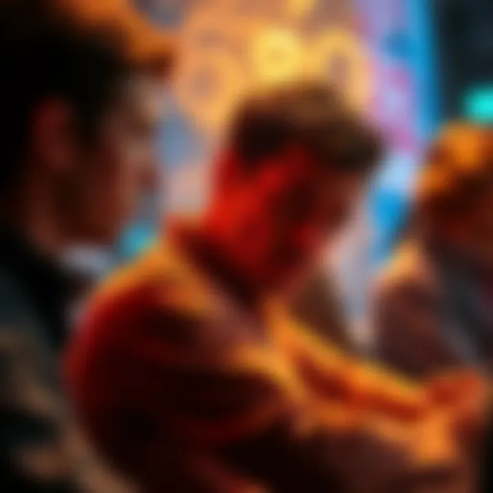 A visual representation of Bing's struggles compared to other search engines, showing confusion and frustration among people using the search engine.