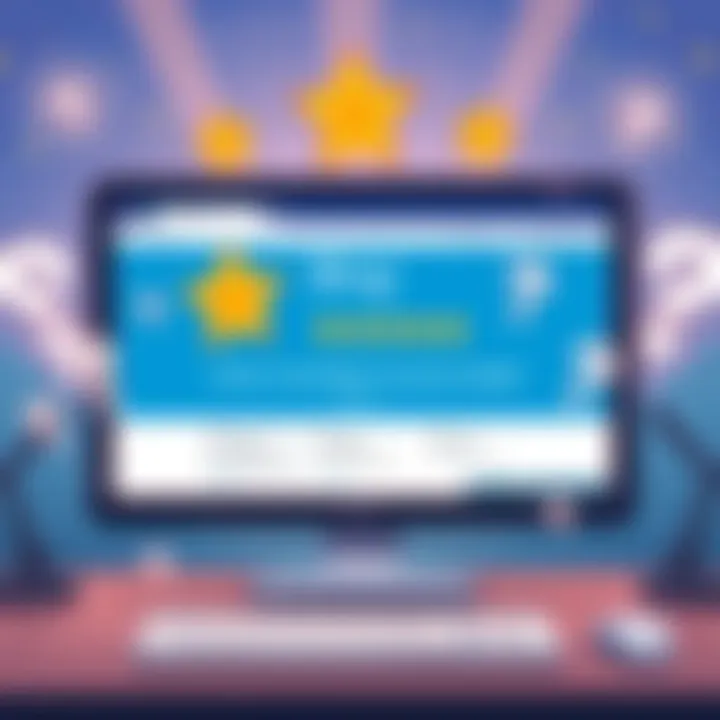 Illustration showing a computer screen with Bing's STAR bonus details and question marks indicating curiosity about point calculations.