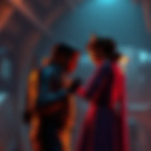 A game scene showing a player character hesitating between sparing or attacking Mark and Cindy in Bioshock 2