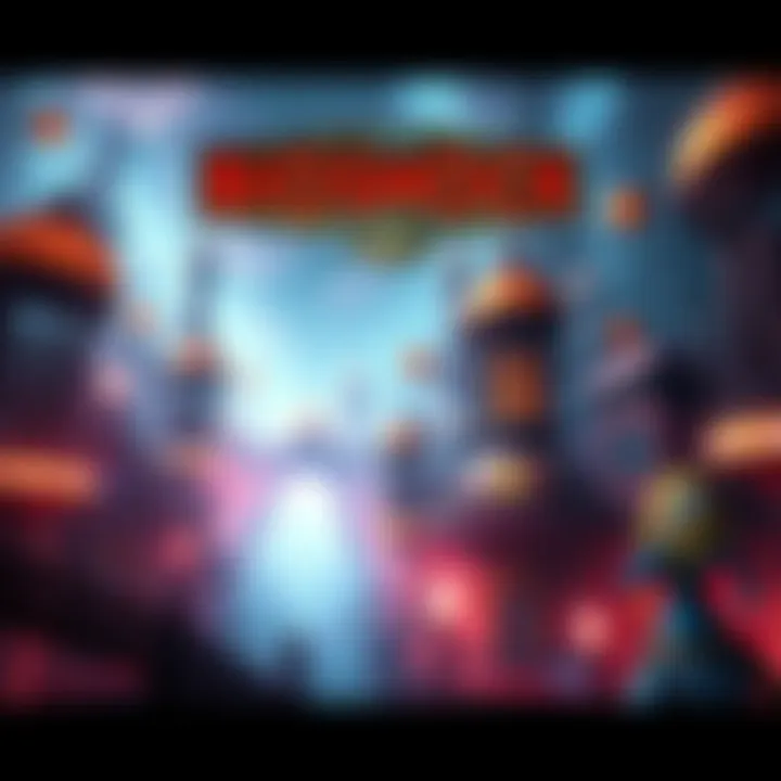 A vibrant and detailed scene from the Bioshock game showing an underwater city with unique architecture and character designs, illustrating the game's atmosphere.