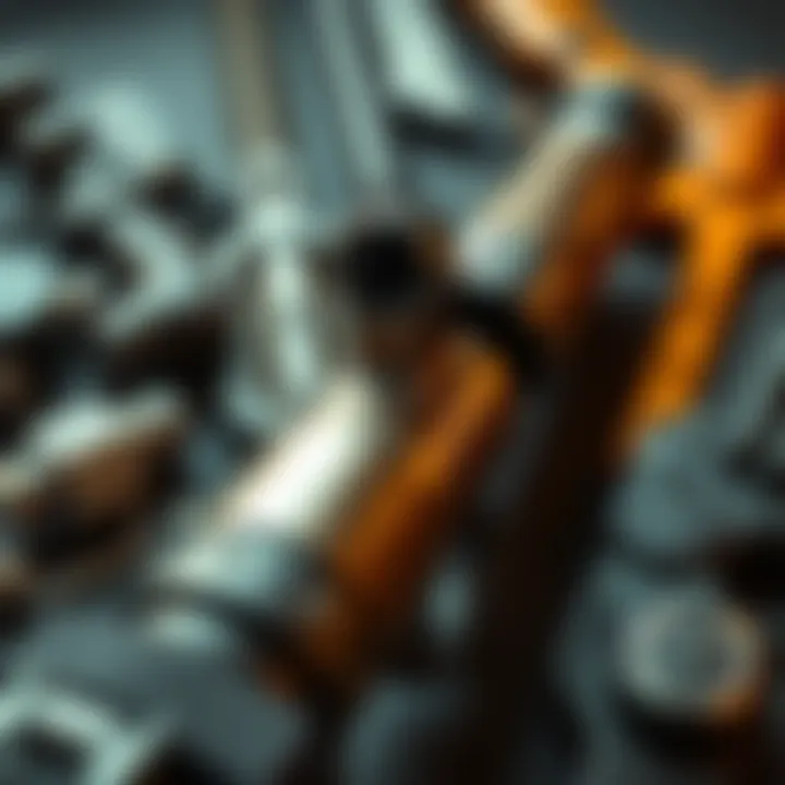 A close-up of the Hand Cannon from Bioshock, showcasing its detailed design and features, surrounded by other popular weapons from the game.