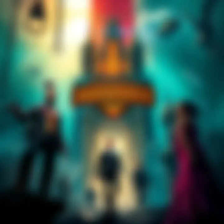 Artwork showing characters from Bioshock Infinite and the underwater city of Rapture, highlighting their connection across timelines.